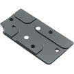Underside of the DPP Titanium CZ-SDW-02 plate showing the lengthened mounting posts 